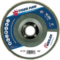 Weiler - Flap Discs Abrasive Type: Coated Flap Disc Type: Type 29 - Benchmark Tooling