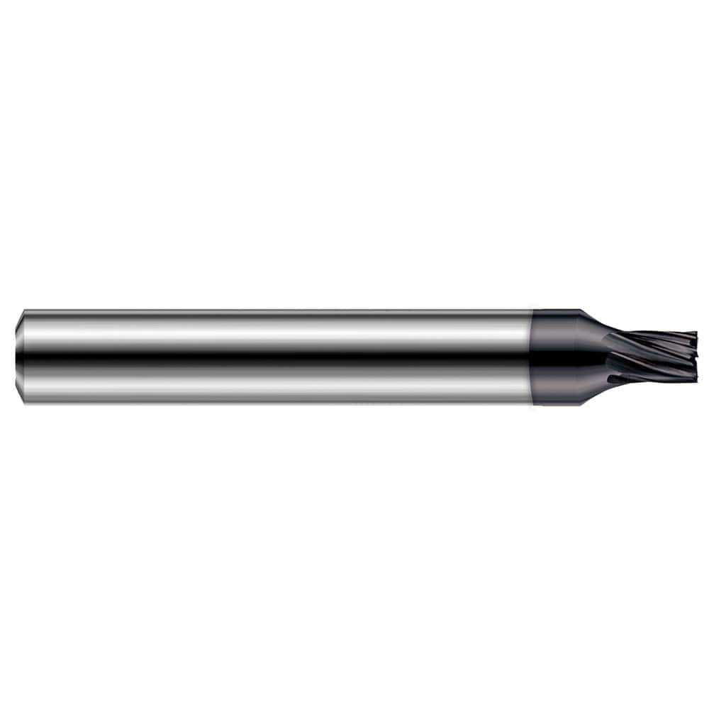 Square End Mill: 3/8'' Dia, 1-1/8'' LOC, 3/8'' Shank Dia, 2-1/2'' OAL, 7 Flutes, Solid Carbide Single End, AlTiN Finish, 20 ° Variable Helix, RH Cut, RH Flute