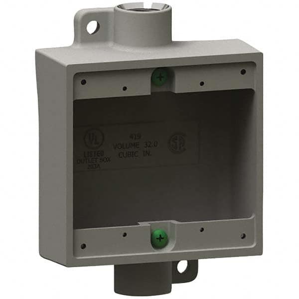 Hubbell Killark - Electrical Outlet Boxes & Switch Boxes Enclosure Type: Device Box Enclosure Shape: Square - Benchmark Tooling