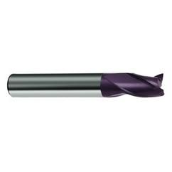 16mm Dia. x 82mm Overall Length 3-Flute Square End Solid Carbide SE End Mill-Round Shank-Center Cut-Firex - Benchmark Tooling