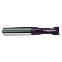 16mm Dia. x 92mm Overall Length 2-Flute Square End Solid Carbide SE End Mill-Round Shank-Center Cut-Firex - Benchmark Tooling