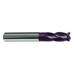 15/32 Dia. x 3 Overall Length 4-Flute Square End Solid Carbide SE End Mill-Round Shank-Center Cut-Firex - Benchmark Tooling