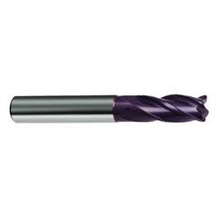 15/32 Dia. x 3 Overall Length 4-Flute Square End Solid Carbide SE End Mill-Round Shank-Center Cut-Firex - Benchmark Tooling