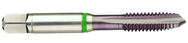M12x1.75 6H 4-Flute Cobalt Green Ring Spiral Point Plug Tap-TiCN - Benchmark Tooling