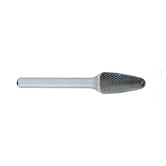 ‎SF-1 -1/4 × 5/8 LOC × 1/4 Shank × 2 OAL Round Nose Tree Carbide Medium Right Hand Spiral Burr - Benchmark Tooling