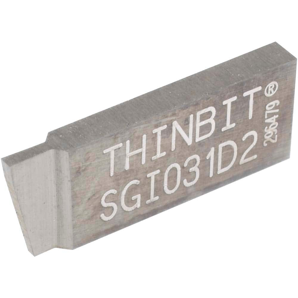 Thin Bit - SGI031D2 Carbide Grooving Insert - Exact Industrial Supply