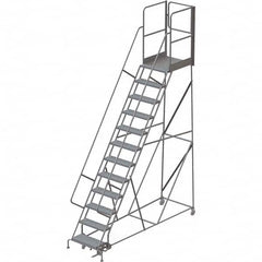 TRI-ARC - Rolling & Wall Mounted Ladders & Platforms Type: Rolling Warehouse Ladder Style: Rolling Platform Ladder - Benchmark Tooling