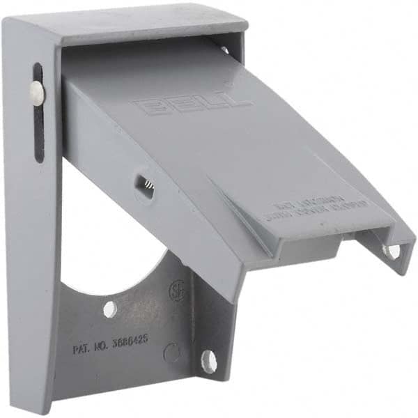 Hubbell-Raco - Weatherproof Box Covers Cover Shape: Rectangle Number of Holes in Outlet: 1 - Benchmark Tooling