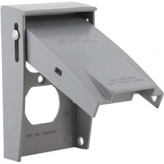 Hubbell-Raco - Weatherproof Box Covers Cover Shape: Rectangle Number of Holes in Outlet: 2 - Benchmark Tooling