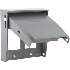 Hubbell-Raco - Weatherproof Box Covers Cover Shape: Rectangle Number of Holes in Outlet: 2 - Benchmark Tooling