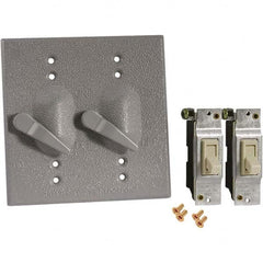 Hubbell-Raco - Weatherproof Box Covers Cover Shape: Rectangle Number of Holes in Outlet: 2 - Benchmark Tooling