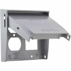 Hubbell-Raco - Weatherproof Box Covers Cover Shape: Rectangle Number of Holes in Outlet: 3 - Benchmark Tooling