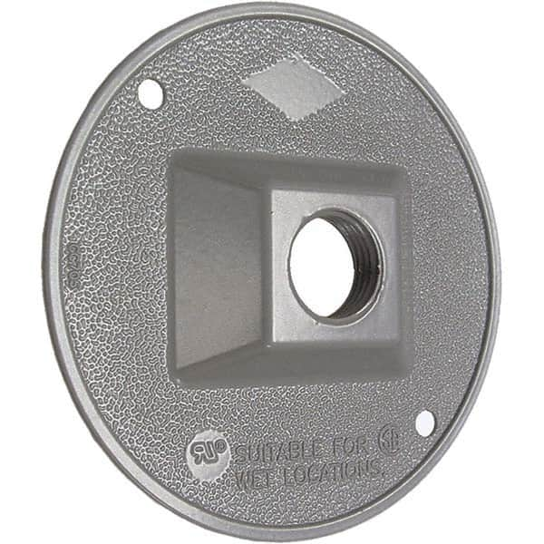 Hubbell-Raco - Weatherproof Box Covers Cover Shape: Round Number of Holes in Outlet: 1 - Benchmark Tooling