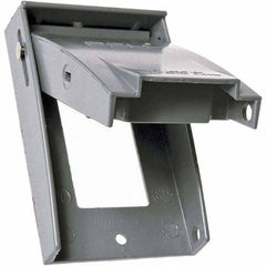 Hubbell-Raco - Weatherproof Box Covers Cover Shape: Rectangle Number of Holes in Outlet: 1 - Benchmark Tooling