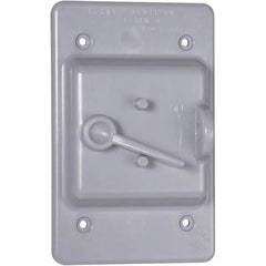 Hubbell-Raco - Weatherproof Box Covers Cover Shape: Rectangle Number of Holes in Outlet: 1 - Benchmark Tooling