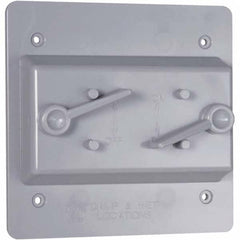 Hubbell-Raco - Weatherproof Box Covers Cover Shape: Rectangle Number of Holes in Outlet: 2 - Benchmark Tooling