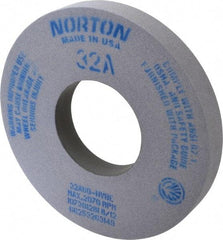 Norton - 12" Diam x 5" Hole x 1-1/2" Thick, H Hardness, 60 Grit Surface Grinding Wheel - Aluminum Oxide, Type 1, Medium Grade, 2,070 Max RPM, Vitrified Bond, No Recess - Benchmark Tooling