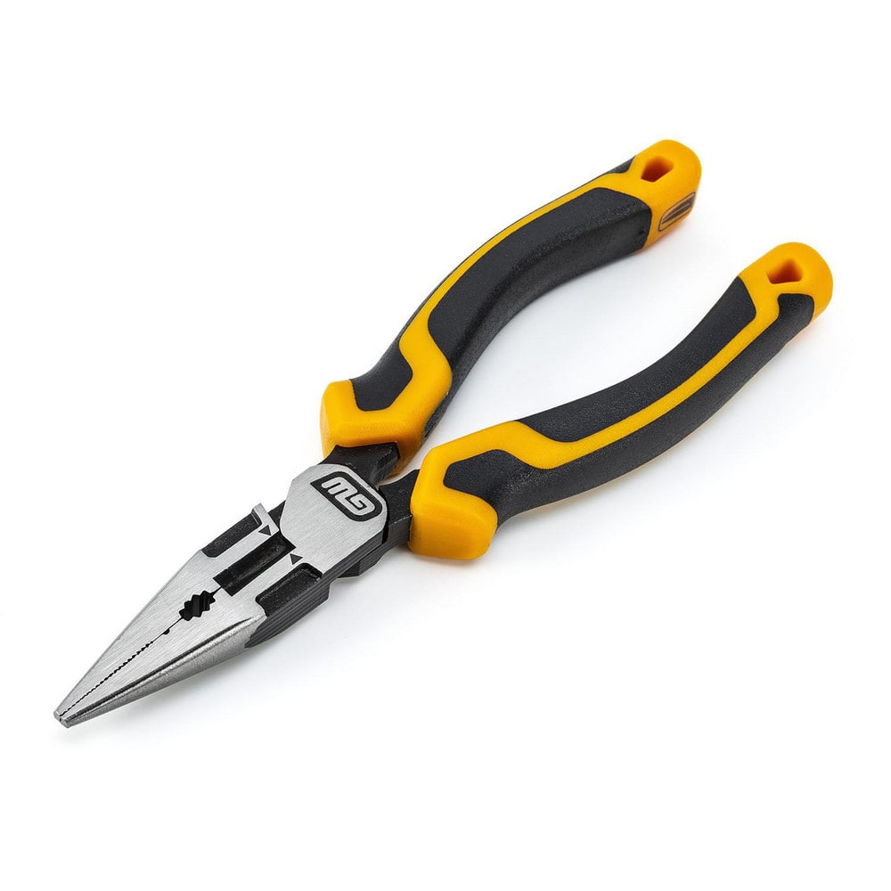 Long Nose Pliers; Pliers Type: Long Nose Pliers; Jaw Texture: Crosshatch; Jaw Length (Decimal Inch): 2.0000; Jaw Width (Decimal Inch): 0.12; Jaw Type: Crosshatch; Long Nose; Handle Type: Cushion Grip; Side Cutter: Yes; Overall Length (Decimal Inch): 6.000