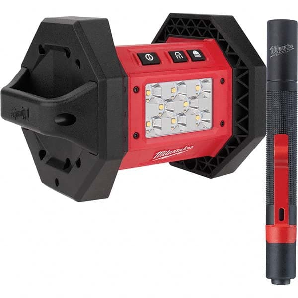 Milwaukee Tool - Cordless Work Lights Voltage: 18 Run Time: 3 hrs. - Benchmark Tooling