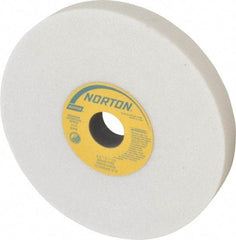 Norton - 8" Diam x 1-1/4" Hole x 1" Thick, I Hardness, 46 Grit Surface Grinding Wheel - Aluminum Oxide, Type 1, Coarse Grade, 3,105 Max RPM, Vitrified Bond, No Recess - Benchmark Tooling
