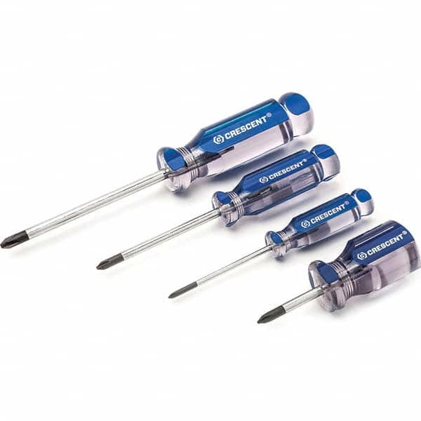 Crescent - Screwdriver Sets Screwdriver Types Included: Philips Number of Pieces: 4 - Benchmark Tooling