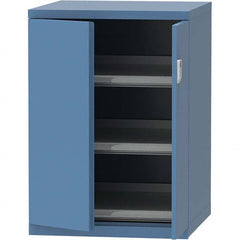 LISTA - 45 Compartment Bright Blue Steel Modular Storage Cabinet - Benchmark Tooling