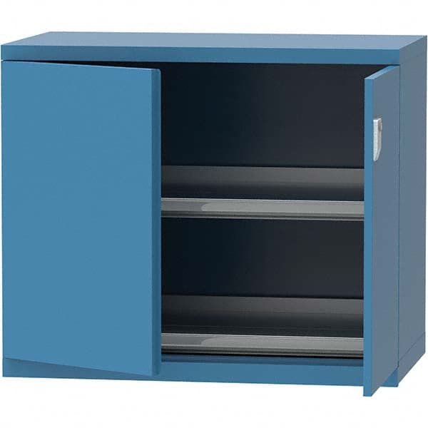 LISTA - 84 Compartment Bright Blue Steel Modular Storage Cabinet - Benchmark Tooling