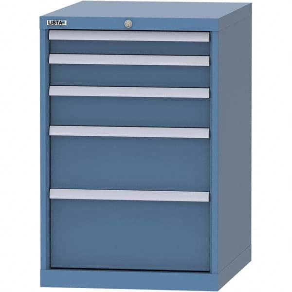 Modular Steel Storage Cabinet: 28-1/2″ Deep, 33-1/2″ High 440 lb Capacity, 5 Drawer