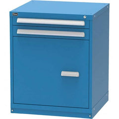 Vidmar - 2 Drawer Bright Blue Steel Modular Storage Cabinet - Benchmark Tooling
