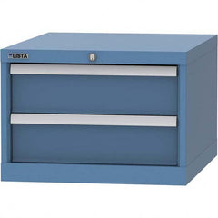 LISTA - 1 Drawer, 99 Compartment Bright Blue Steel Modular Storage Cabinet - Benchmark Tooling