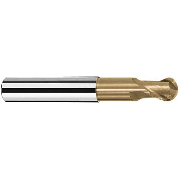 Fraisa - 6mm Diam, 7mm LOC, 2 Flute Solid Carbide Ball End Mill - Benchmark Tooling