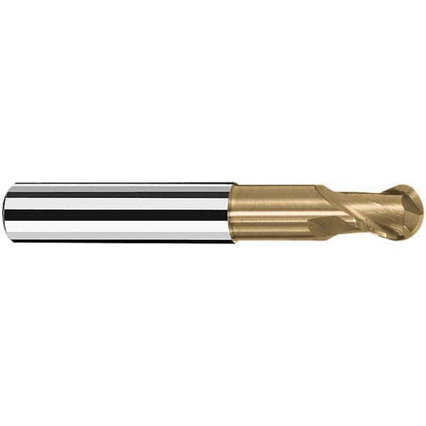 Fraisa - 16mm Diam, 17mm LOC, 2 Flute Solid Carbide Ball End Mill - Benchmark Tooling