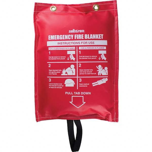 Sellstrom - Emergency & Rescue Blankets Type: Fire Blanket Material: Fiberglass - Benchmark Tooling