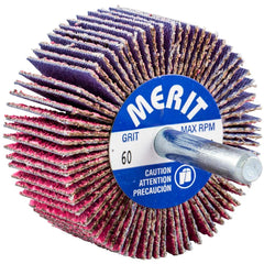 Merit Abrasives - Mounted Flap Wheels Abrasive Type: Coated Outside Diameter (Inch): 2 - Exact Industrial Supply