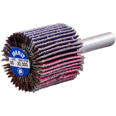Merit Abrasives - Mounted Flap Wheels Abrasive Type: Coated Outside Diameter (Inch): 1 - Benchmark Tooling