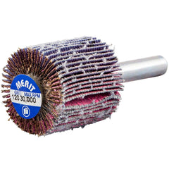 Merit Abrasives - Mounted Flap Wheels Abrasive Type: Coated Outside Diameter (Inch): 1 - Benchmark Tooling