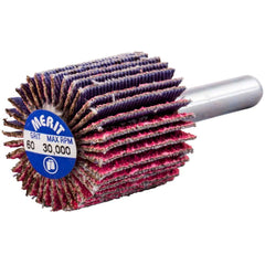 Merit Abrasives - Mounted Flap Wheels Abrasive Type: Coated Outside Diameter (Inch): 1 - Benchmark Tooling