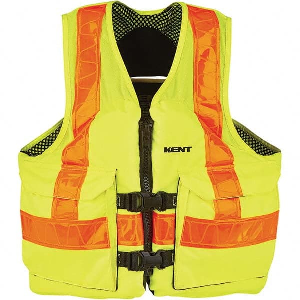 Life Jackets & Vests; Type: Hi-viz Mesh Vest; Size: X-Large; Material: Retroreflective; Minimum Buoyancy (lbs): 15.5; USCG Rating: 3