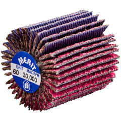 Merit Abrasives - 1 x 1" 60 Grit Ceramic Alumina Unmounted Flap Wheel - Benchmark Tooling