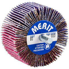 Merit Abrasives - 2 x 1" 80 Grit Ceramic Alumina Unmounted Flap Wheel - Benchmark Tooling