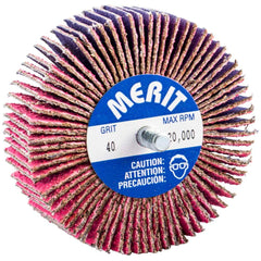 Merit Abrasives - 3 x 1" 40 Grit Ceramic Alumina Unmounted Flap Wheel - Benchmark Tooling