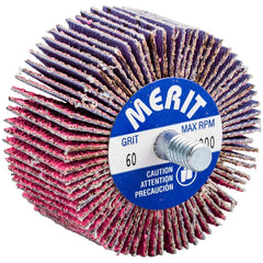 Merit Abrasives - 2 x 1" 60 Grit Ceramic Alumina Unmounted Flap Wheel - Benchmark Tooling