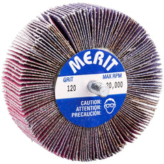 Merit Abrasives - 3 x 1" 120 Grit Ceramic Alumina Unmounted Flap Wheel - Benchmark Tooling