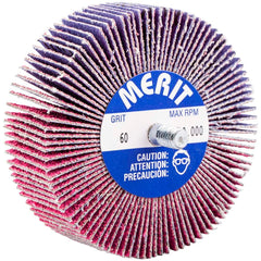 Merit Abrasives - 3 x 1" 60 Grit Ceramic Alumina Unmounted Flap Wheel - Benchmark Tooling