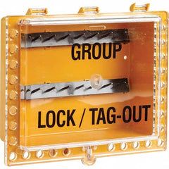 Brady - Group Lockout Boxes Portable or Wall Mount: Portable Maximum Number of Padlocks: 27 - Benchmark Tooling