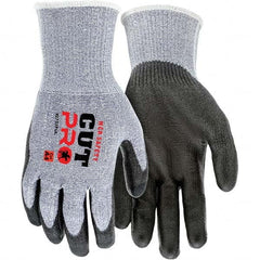 MCR Safety - Size M, ANSI Cut Lvl A4, Polyurethane Coated Cut Resistant Gloves - Benchmark Tooling