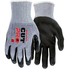 MCR Safety - Size M, ANSI Cut Lvl A3, Puncture Lvl 4, Abrasion Lvl 4, Nitrile Coated Cut & Puncture Resistant Gloves - Benchmark Tooling