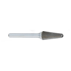 ‎SL-1 -1/4 × 5/8 LOC × 1/4 Shank × 2 OAL 14 Degree Included Angle Carbide Medium Right Hand Spiral Burr - Benchmark Tooling