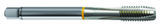 16193 2B 3-Flute Cobalt Yellow Ring Spiral Point Plug Tap-Bright - Benchmark Tooling
