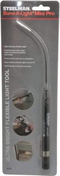 Steelman - Krypton Bulb, Mini Flashlight - Black Plastic Body, 2 AAA Batteries Included - Benchmark Tooling